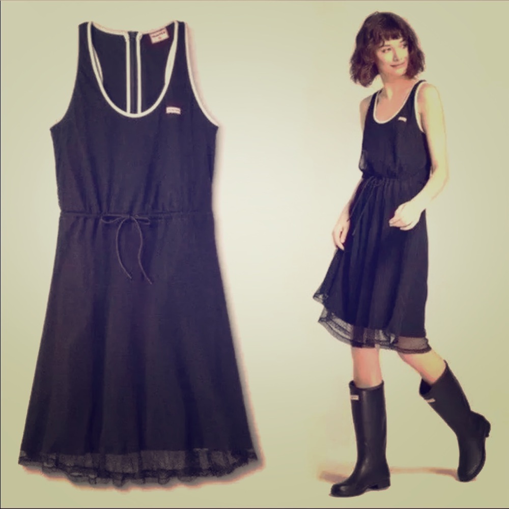 Hunter For Target black mesh dress XS NWTS Black